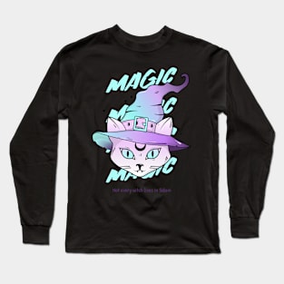 Witch Witches Cat Cats Magic Witchcraft Long Sleeve T-Shirt